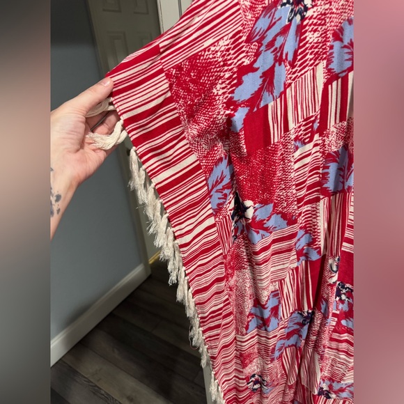 Free People Maui Babe Printed Kimono OS - Picture 4 of 5